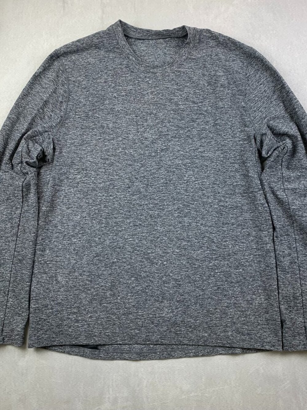 Lululemon Mens Shirt Large Gray Heather Surge Warm Long Sleeve Reflective M3AJBS